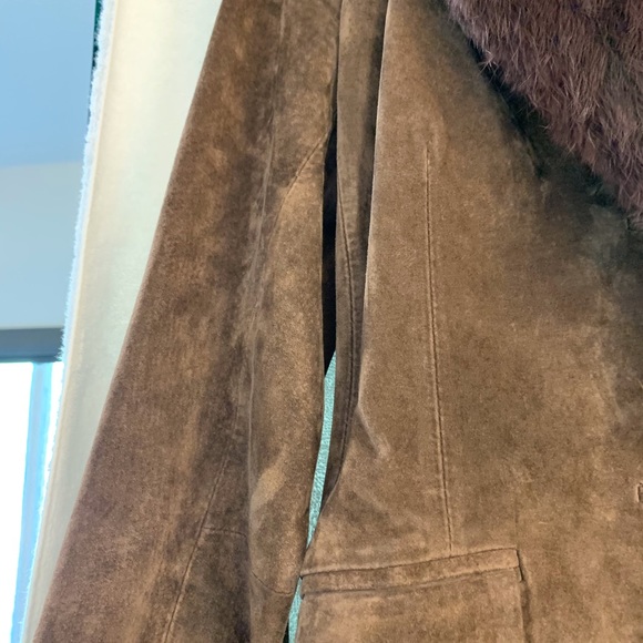 Suede and fur jacket - Picture 3 of 7